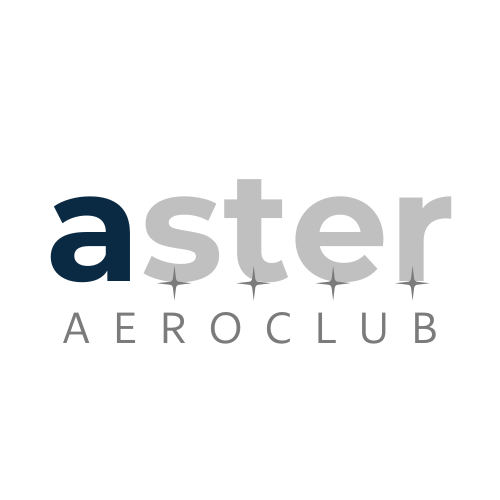 Logotipo de Aster Aeroclub, vuelos recreativos y formación ULM en Barcelona.